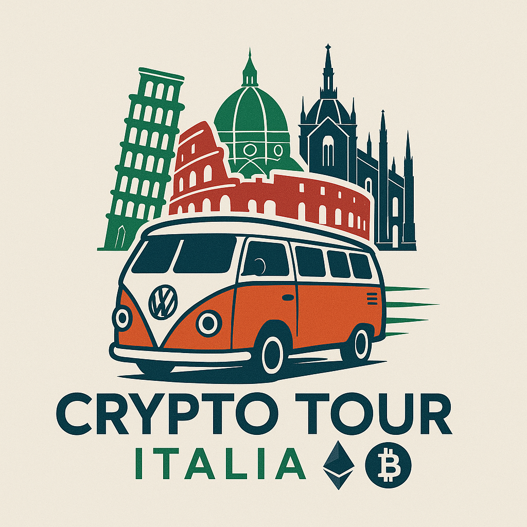 CryptoTour Italia logo - Web3 marketing management by Bridg3 - Complete blockchain event management